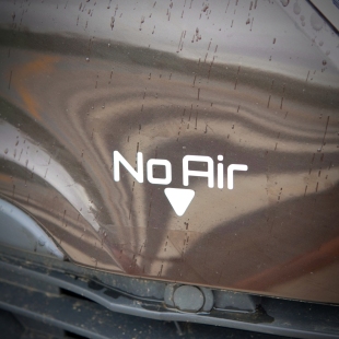 适配小米SU7YU7进气口NO AIR车贴反光防水防晒不褪色恶搞调侃改装