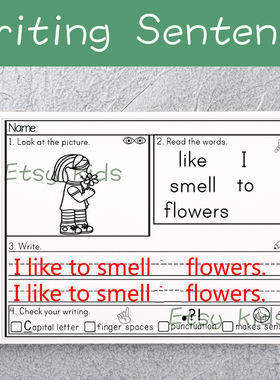 Writing Sentence幼儿英语常见句型