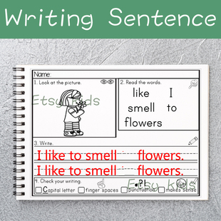 Writing Sentence幼儿英语常见句型sentence unscramble