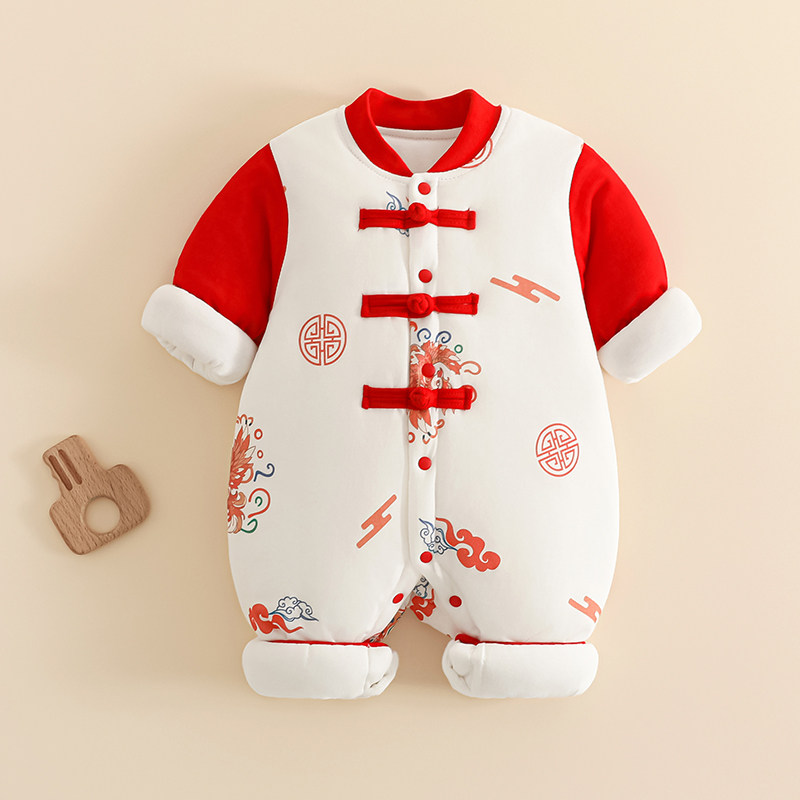 婴儿连体衣冬季120克棉服百日周岁抓周中式盘扣龙凤宝宝过年衣服,童装/婴儿装/亲子装,棉袄/棉服,淘宝优惠券,粉丝福利购,淘宝优惠卷