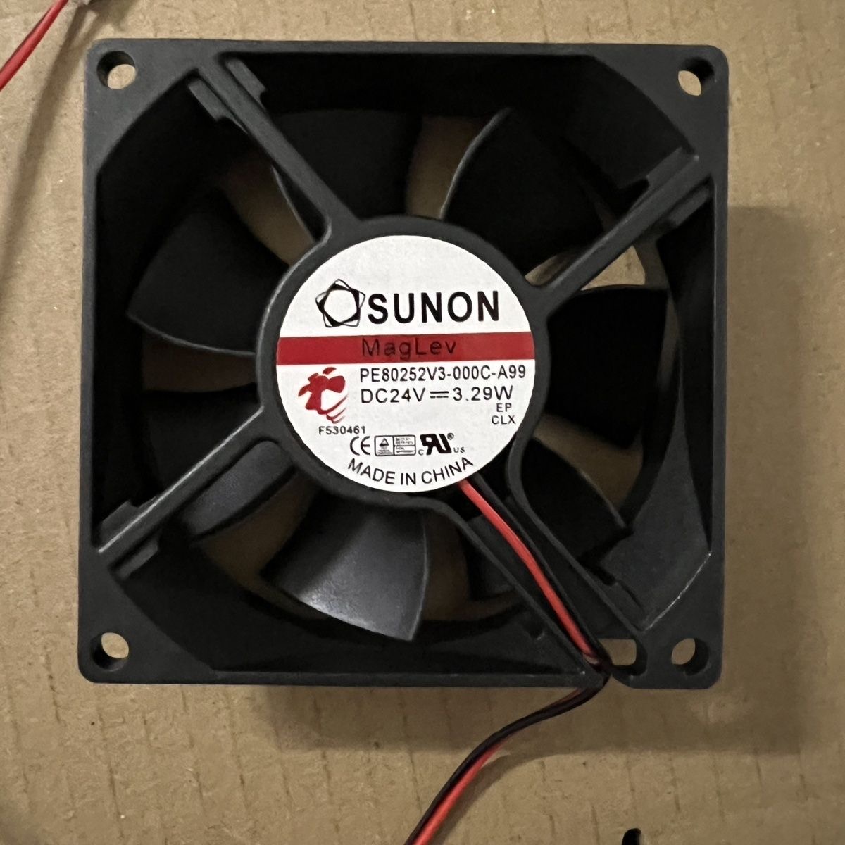 建准SUNON PE80252V3-000C-A99 24V 3.29W 8025 8CM变频器风扇