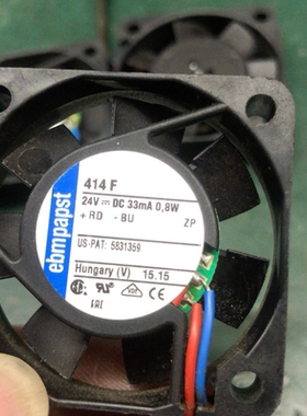 papst全新EBM PAPST TYP 414F 24V 0.8W 4CM 4010变频器工控风扇