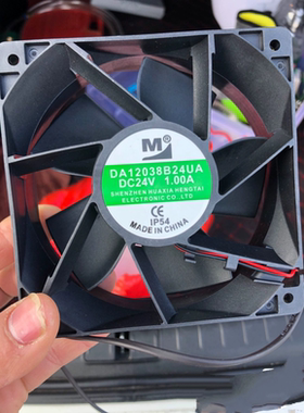 一盟全新DZ12038B24UA 12038 24V 1.00A 12CM大风量变频器散扇
