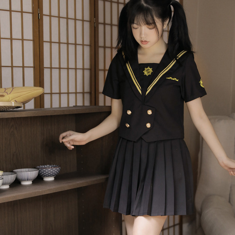 大码200斤可爱女装大佬jk制服套装全套日系伪娘衣服初学者水手服