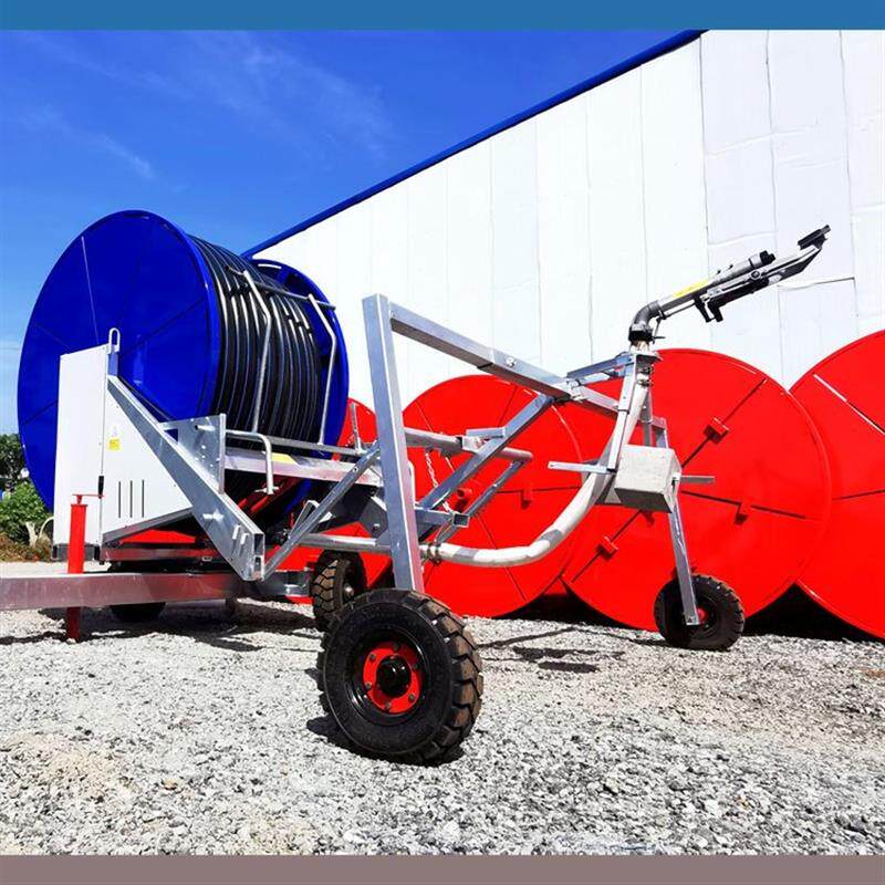 大型卷盘式喷灌机大田灌溉自走式浇地机水涡轮浇地全自动喷灌机
