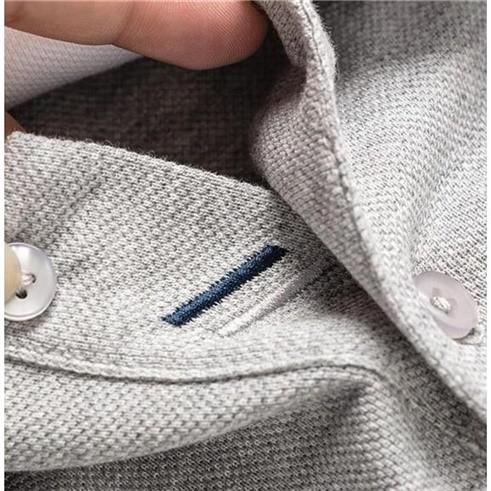 100%纯色棉高克重刺绣短袖polo