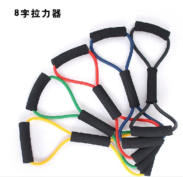 升级女人美体瘦身乳胶弹力绳八字拉力绳健身塑型提臀瑜伽绳拉力带