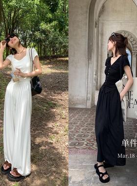 巨好穿！会呼吸的凉皮系列～0压感超薄Q弹丝滑 松紧腰伞裙/懒人裤