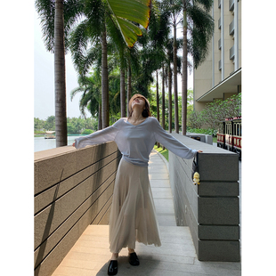 轻盈灵动雾感半裙 重工5米大裙摆插片纱裙 氛围感解构美学 超仙