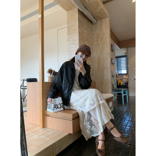 秋冬轻盈内搭 层次蕾丝拼接裙 仙气流浪 片式 「游牧诗篇」限量