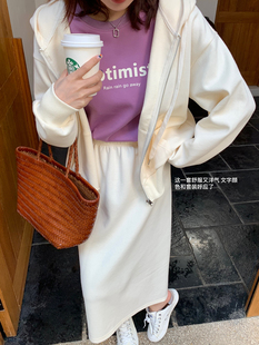 懒人3件套装 舒适感打败一切 卫衣开衫 短裤 卫裙 早秋实用