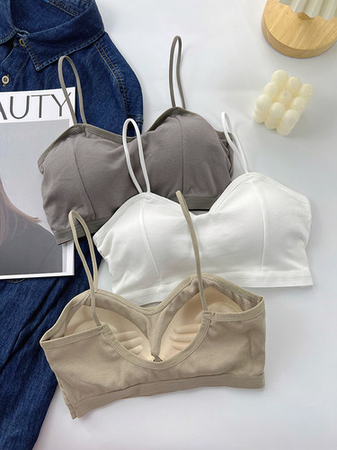 夏季美背内衣女抹胸式U背小吊带