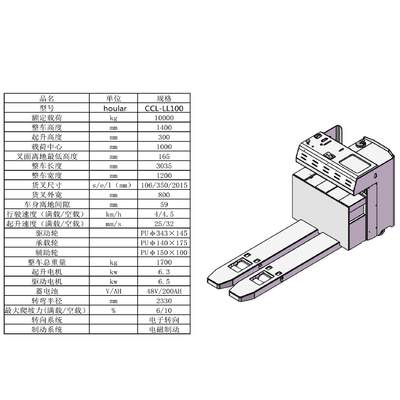 C全L-LL100C好CCL-LL10拉10吨站电动搬运车站驾式模具用大吨位地