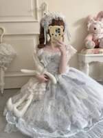 300-pound large Lolita Lolita sweet style doll cute style jsk princess dress bow dress thumbnail 6