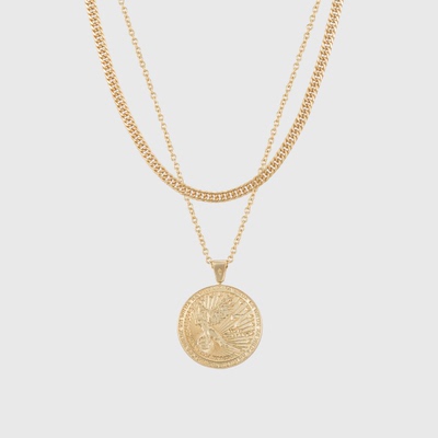 WildX x 随机焦虑RA「7美元」鹦鹉硬币叠戴组合吊坠项链