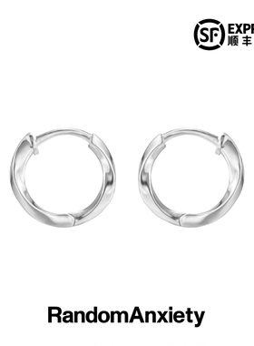 随机焦虑RA「THE MOBIUS 」 纯银莫比乌斯环耳环 欧美潮流首饰