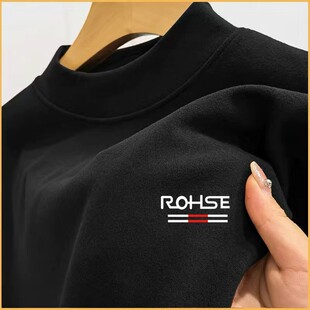 商场倒闭~清仓捡漏纯棉半高领打底衫男士长袖秋冬中领t恤德绒卫衣