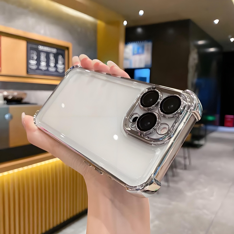 太空银适用OPPOK12x手机壳K10活力k9s简约FindX8pro电镀X7Ultra气囊A57透明a95/a32软a58x硅胶套A92s