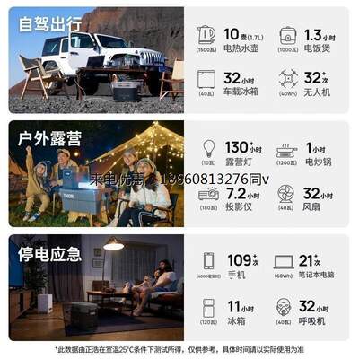 EcoFlow正浩 DELTA 德1600快充户外移动电源220V移动便携电源露营