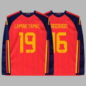 2026世界杯西班牙球衣19号亚马尔罗德里佩德里美利奴足球服长袖 男