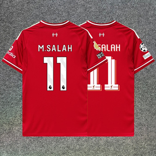 2526利物浦球衣主场11号萨拉赫范戴克远藤航短袖足球服球迷版上衣