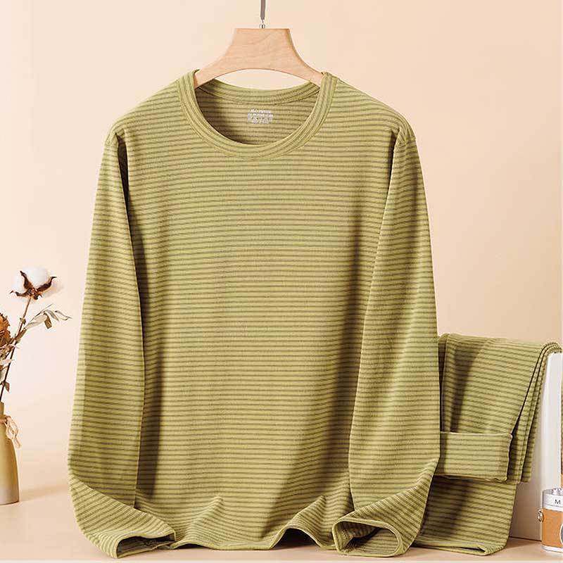 男士保暖内衣条纹套装秋衣秋裤冬季圆领纯色发热防寒打底衫一整套,男装,休闲运动套装,淘宝优惠券,粉丝福利购,淘宝优惠卷