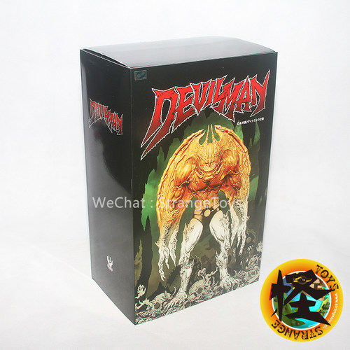 unbox永井豪 原色恶魔人sofubi  Vinyl材质Mike Sutfin设计30cm高