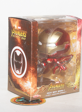 HOTTOYS HT复联3无限战争钢铁侠COSBABY Q版公仔迷你摇头公仔现货