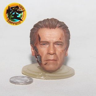 HT HOTTOYS 12寸1:6 MMS307 终结者创世纪T800 老年阿诺 战损头雕