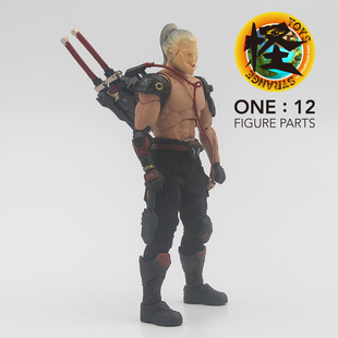 合金装备 激流山姆 适配VTOYS 赛博朋克罗宾素体 6寸人偶头雕配件