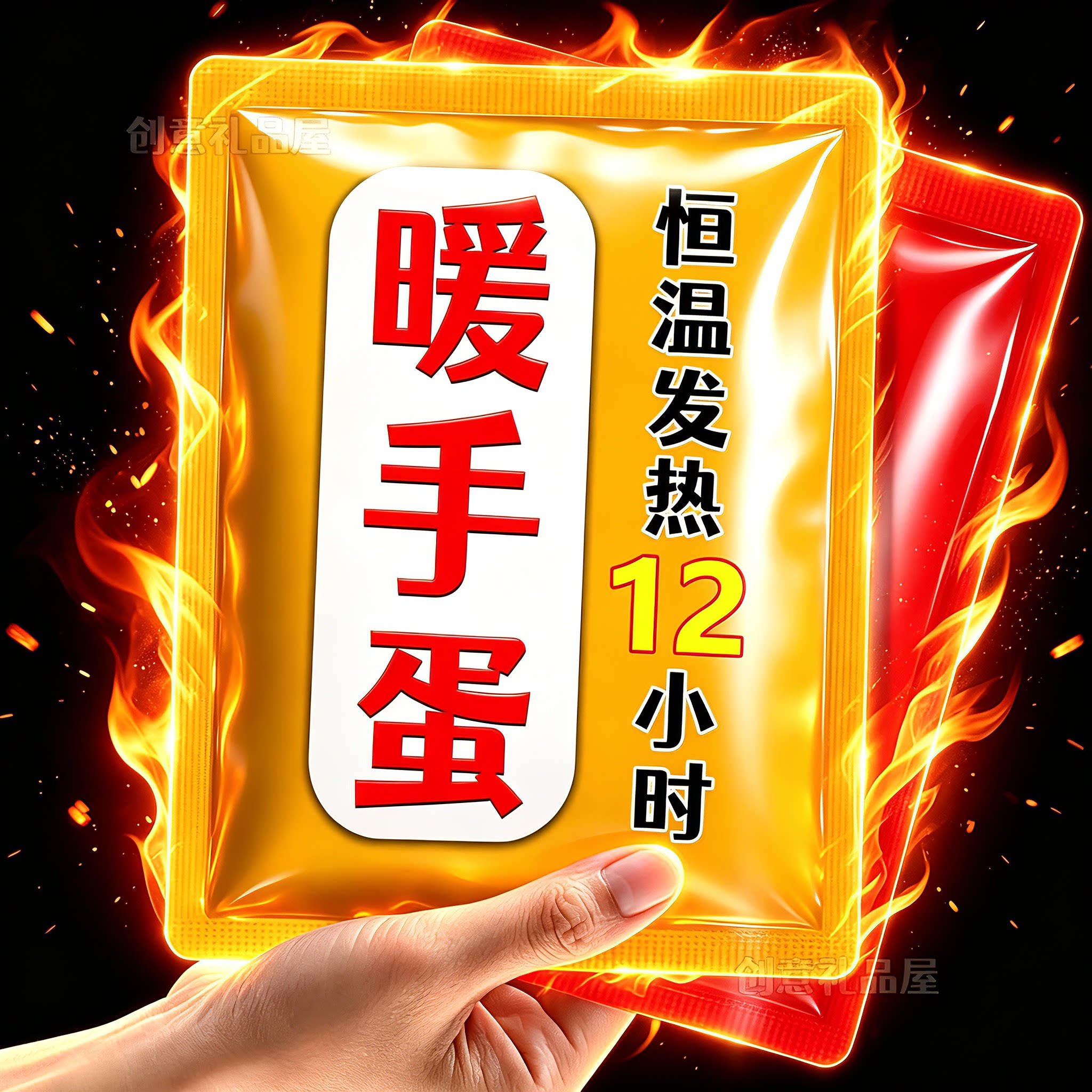 自发热充电暖手贴12小时