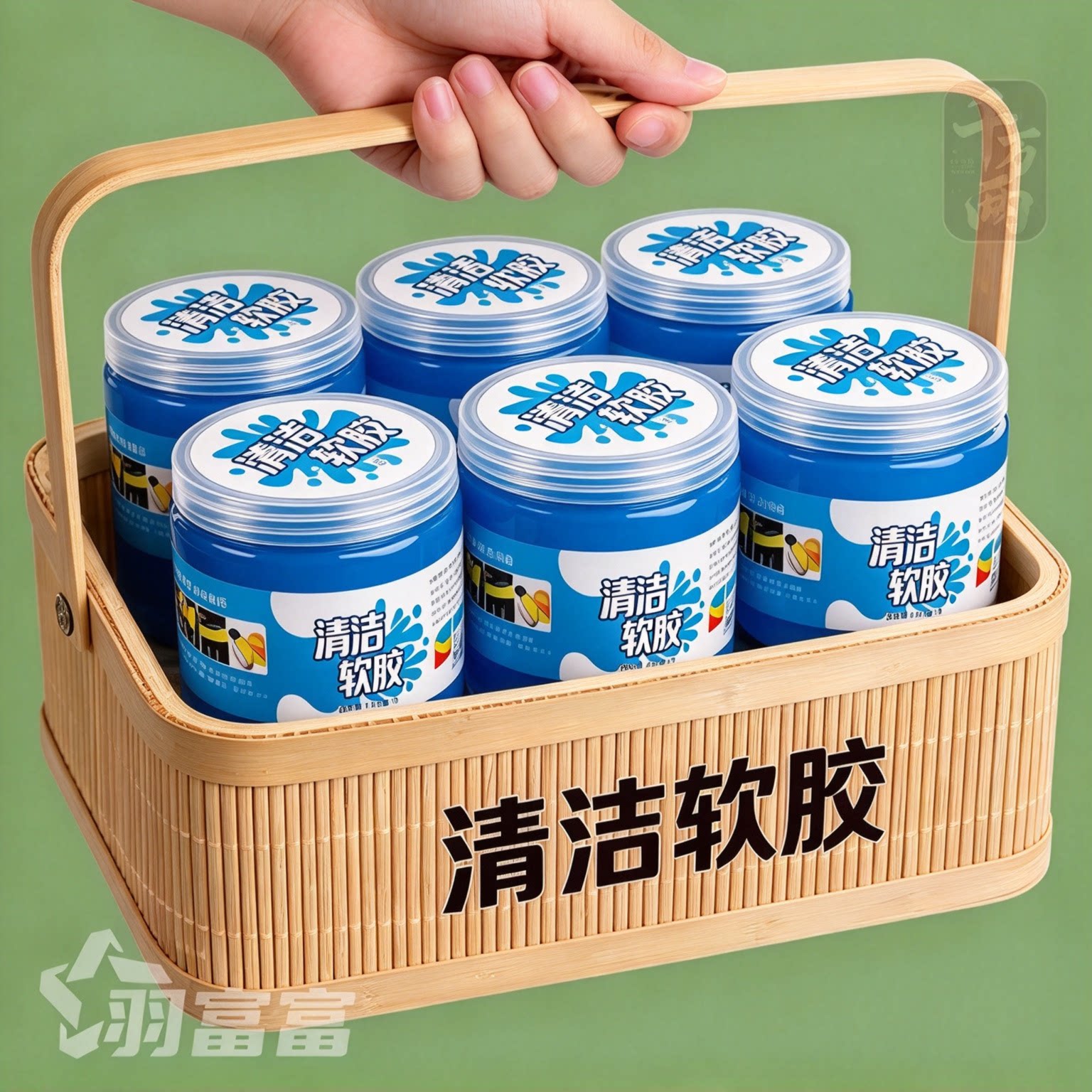 多功能车用清洁软胶吸尘去污可复