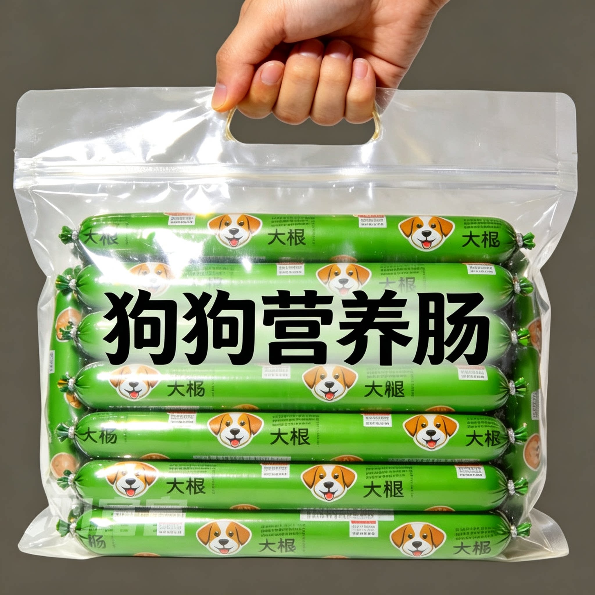 狗狗火腿肠整箱训练奖励补钙低盐