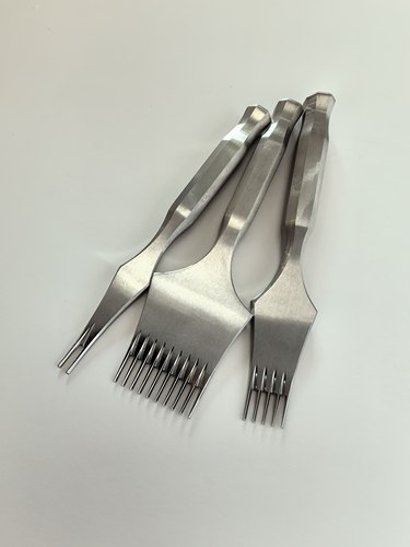 【一喜】八菱手柄六菱法斩精细皮件窄齿风格线迹紧致小锥度款