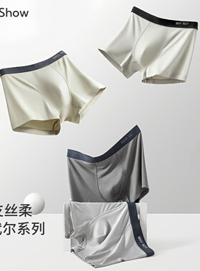 莫代尔男士内裤抗菌裆运动透气速干大码男生平角短裤学生四角裤头