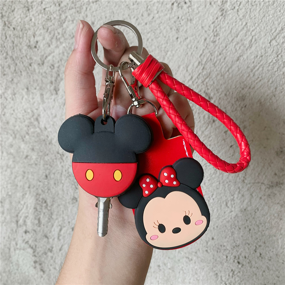 ins卡通少女卡通硅胶钥匙套门禁卡套小区ic卡方形家用个性钥匙扣