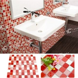 Плитка стеклянное хрустальное зеркало мозаика мозаика ванная комната ванная комната кухня фоновый фон средиземноморский бар розовый черный золотисто -желтый