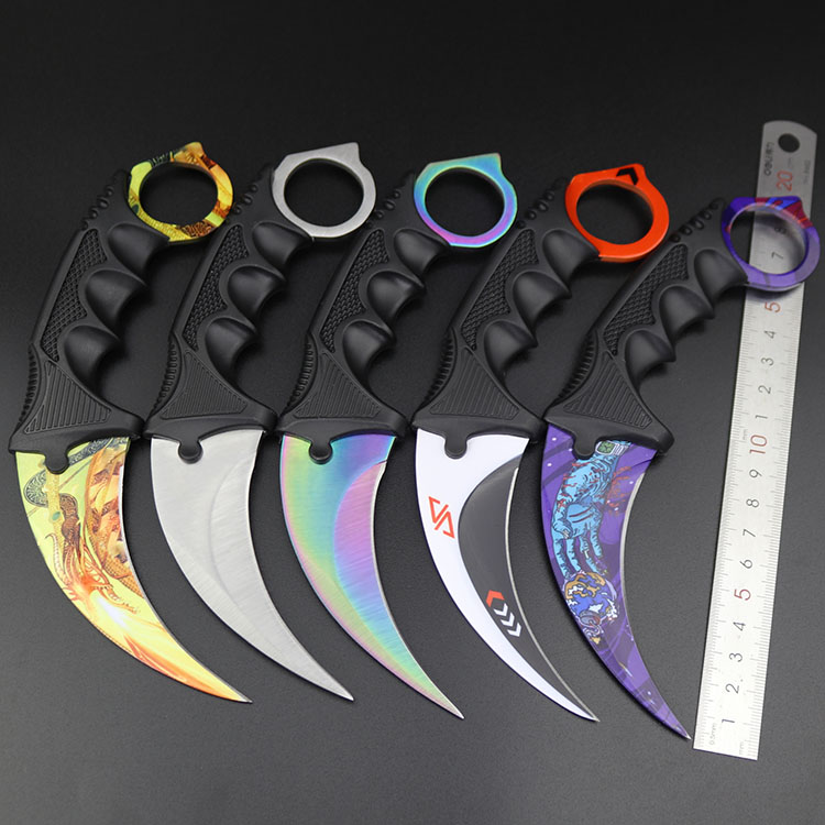 CSGO爪子刀合金塑钢模型刀电竞多普勒Karambit游戏周边玩具收藏图片