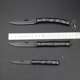 小刀迷你随身水果刀家用折叠刀锋利高硬度便携钥匙刀具防身竹节刀