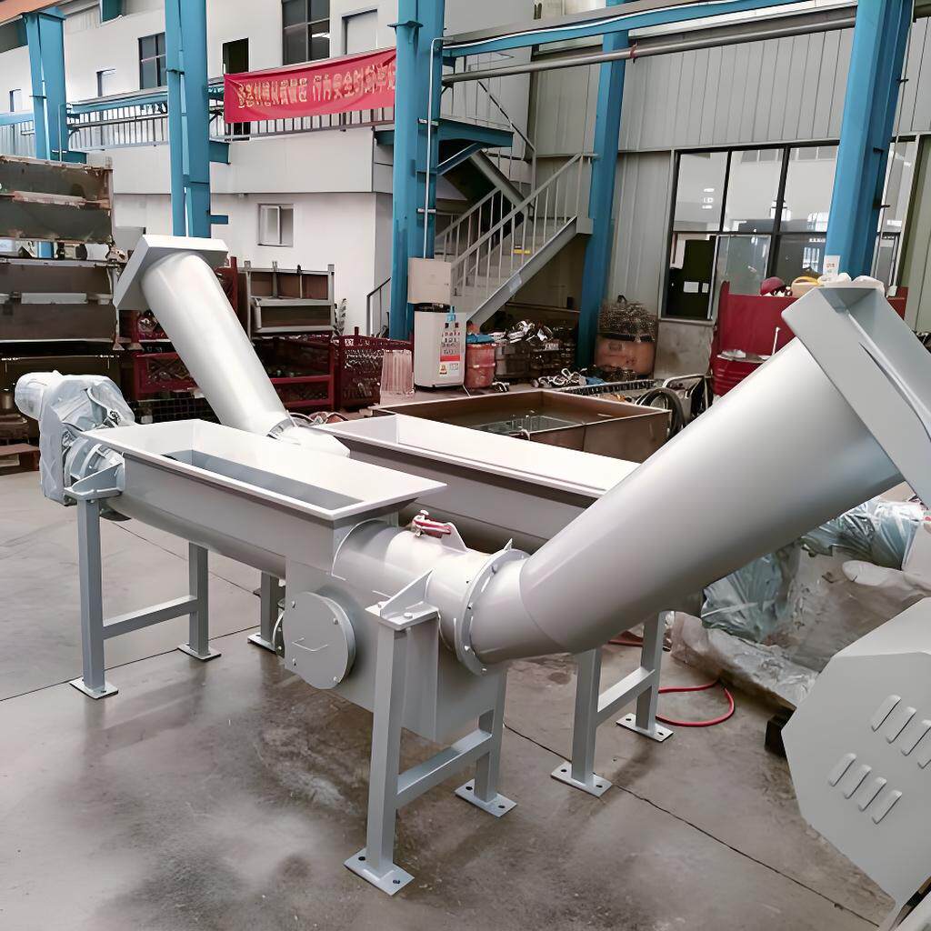 无轴螺旋输送压实一体机古蓝环保设备水质污染防治设备螺旋输送机