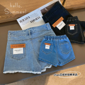 宝宝牛仔短裤 新款 亲子装 2021夏季 一家三口网红母子短裤 陈大猪L妈