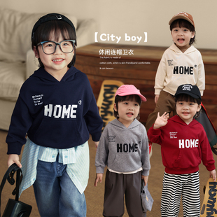 休闲连帽儿童2024年新款 陈大猪男婴童 宝宝卫衣春秋款 boy City