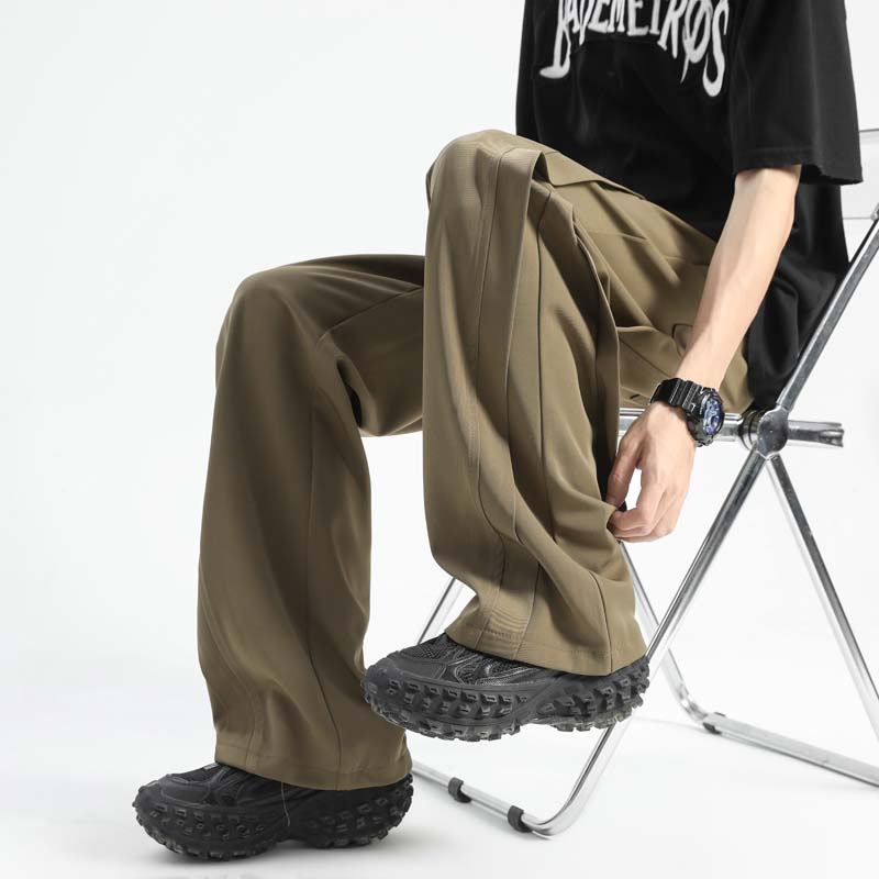 抖音直播2025夏季新款冰丝休闲裤潮B273-1-KZ04-P50控68，男装休闲裤，电商基地B273-1
