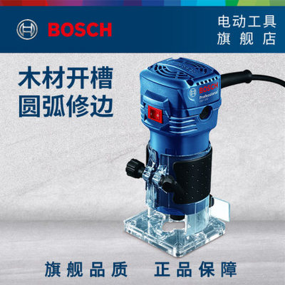 博世原装木工修边机雕刻机GKF550木工多功能开槽工具