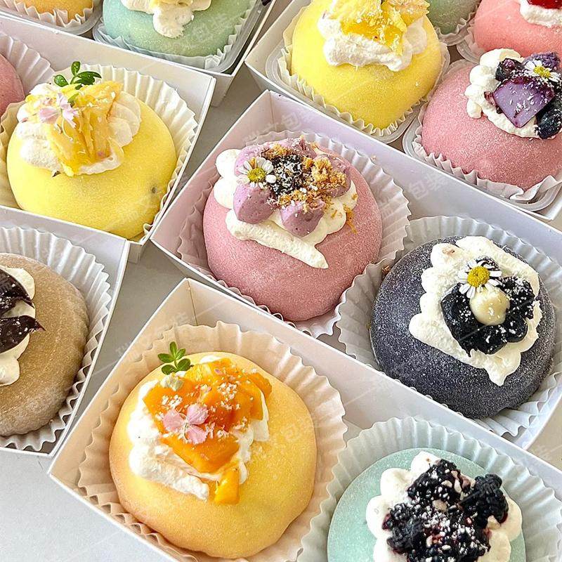 瑞文烘焙食品包装纸塑盒长方形雪媚娘盒子摆摊网红西点甜品盒子,厨房/烹饪用具,点心包装盒/包装袋,淘宝优惠券,粉丝福利购,淘宝优惠卷