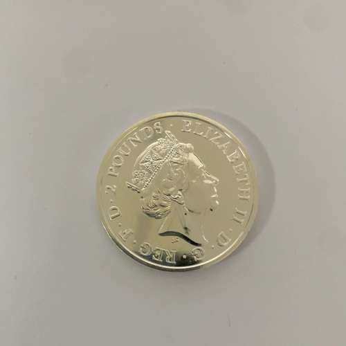 适用英国2016年猴年生肖银币，直径38mm,1盎司999纯议价