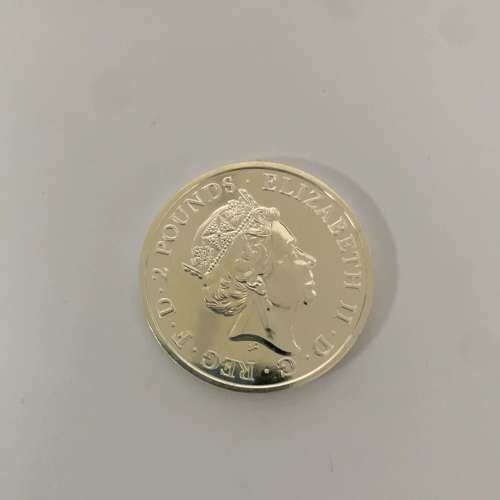 适用英国2016年猴年生肖银币，直径38mm,1盎司999纯议价
