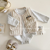 包屁衣宝宝秋衣超萌打底衫 ins韩版 婴幼儿秋冬长袖 洋气三角哈衣服