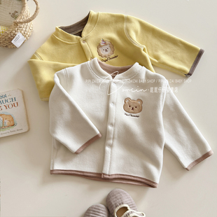 ins婴儿外套秋季男女宝宝摇粒绒保暖上衣秋装婴幼儿外出衣服加绒3