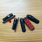 触摸笔支架圆珠笔中性笔夹笔筒座单槽手写笔插鱼笼座